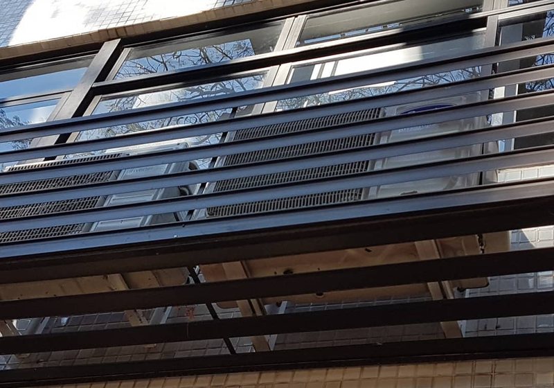 Brises em alumínio instalados pela Aluart